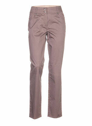 Pantalon slim taille basse marron QUATTRO femme