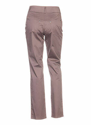 Pantalon slim taille basse marron QUATTRO femme