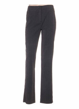 Pantalon finition bords-côtes taille basse marron QUATTRO femme
