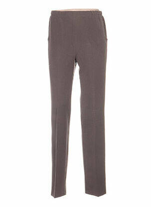 Pantalon coupe droite marron QUATTRO femme