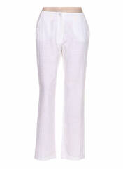 Pantalon 7/8 blanc QUATTRO pour femme seconde vue