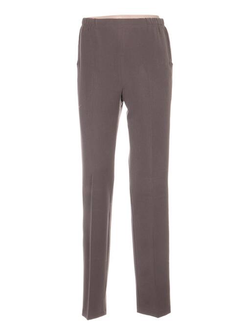 Pantalon coupe droite marron QUATTRO femme