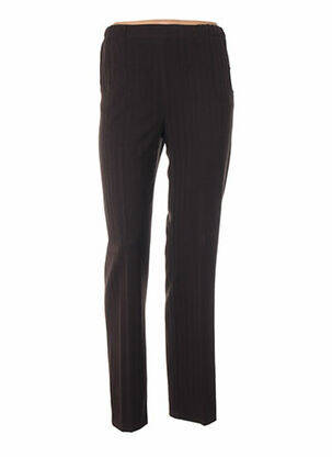 Pantalon coupe droite marron QUATTRO femme