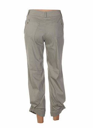 Pantalon 7/8 fermeture zippée sous rabat boutonné taille normale vert QUATTRO femme