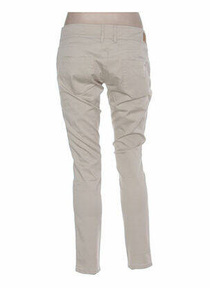 Pantalon slim taille basse taille basse beige COUTURIST femme
