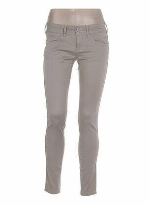 Pantalon slim taille basse taille basse gris COUTURIST femme