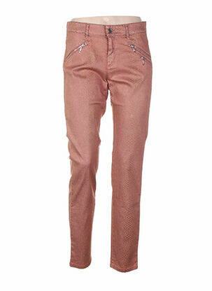 Pantalon slim taille basse taille basse rose COUTURIST femme