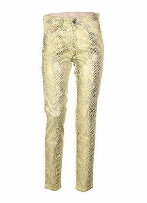 Pantalon slim skinny taille normale jaune COUTURIST femme