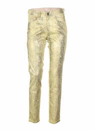Pantalon slim skinny taille normale jaune COUTURIST femme