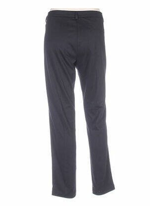 Pantalon droit fermeture zippée sous rabat boutonné taille normale noir COUTURIST femme