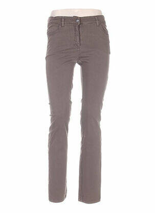 Pantalon slim taille basse taille basse marron COUTURIST femme