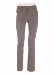 Pantalon slim taille basse taille basse marron COUTURIST femme