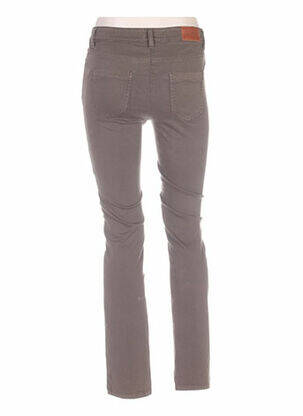 Pantalon slim taille basse taille basse marron COUTURIST femme