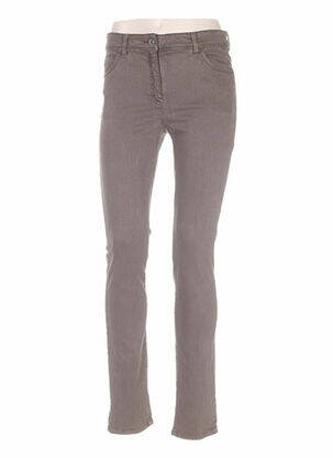 Pantalon slim taille basse taille basse marron COUTURIST femme