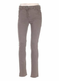 Pantalon slim taille basse taille basse marron COUTURIST femme