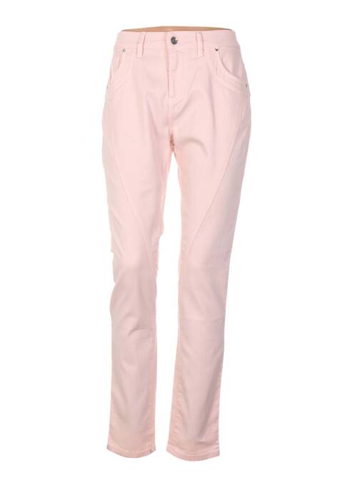Pantalon droit stretch taille basse rose COUTURIST femme