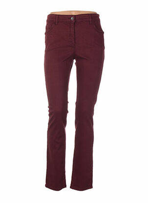Pantalon slim taille basse taille basse rouge COUTURIST femme
