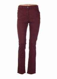 Pantalon slim taille basse taille basse rouge COUTURIST femme