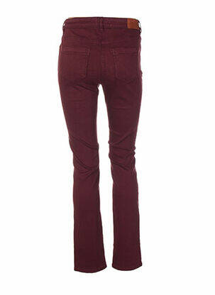 Pantalon slim taille basse taille basse rouge COUTURIST femme