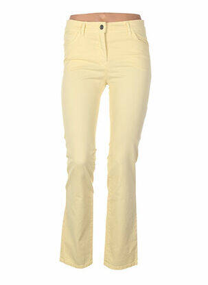 Pantalon slim taille normale taille normale jaune COUTURIST femme
