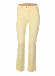 Pantalon slim taille normale taille normale jaune COUTURIST femme