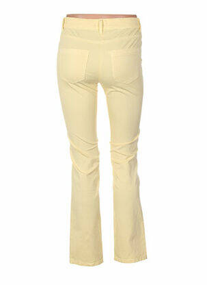 Pantalon slim taille normale taille normale jaune COUTURIST femme