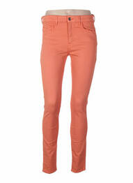 Pantalon slim skinny taille haute orange COUTURIST femme