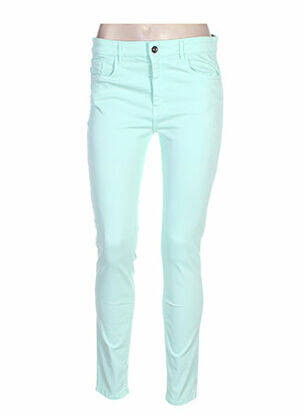 Pantalon slim stretch taille normale vert COUTURIST femme