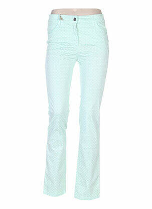 Pantalon droit stretch taille normale vert COUTURIST femme