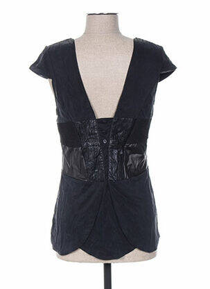 Top manches courtes manches courtes noir ANNE TURTAUT femme