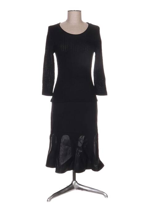 Robe mi-longue noir ANNE TURTAUT pour femme