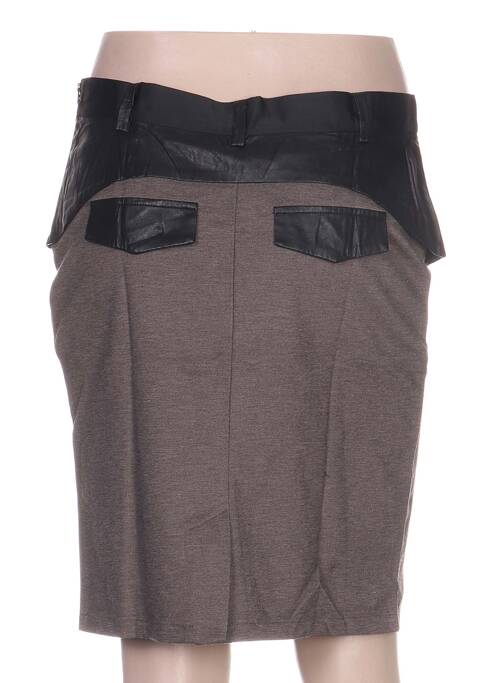 Jupe mi-longue marron ANNE TURTAUT pour femme