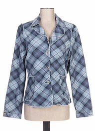 Veste casual col tailleur bleu QUATTRO femme
