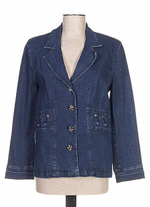 Veste en jean manches longues bleu QUATTRO femme