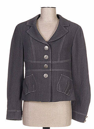 Veste casual epaulette gris QUATTRO femme