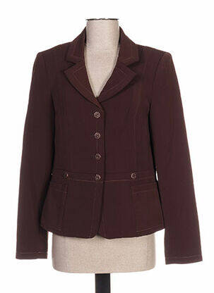 Veste casual epaulette marron QUATTRO femme