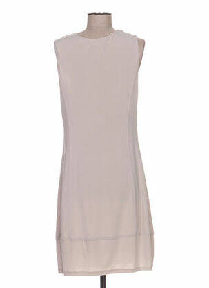 Robe courte sans manche sans manche beige QUATTRO femme