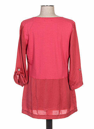 Tunique manches longues col rond rouge QUATTRO femme