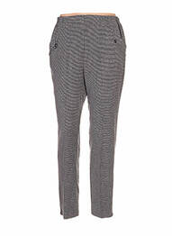 Pantalon droit taille élastique gris QUATTRO femme