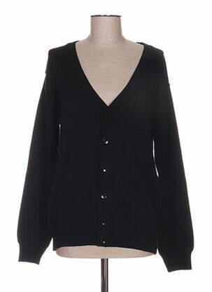Gilet manches longues col v noir IMPACT homme
