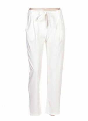 Pantalon droit blanc CLARENCE ET JUDE pour femme