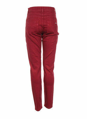 Pantalon slim taille basse taille basse rouge EVA KAYAN femme