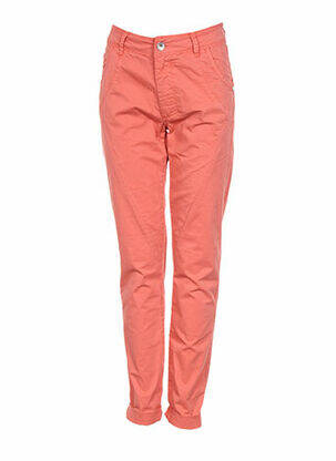 Pantalon slim taille basse taille basse orange EVA KAYAN femme