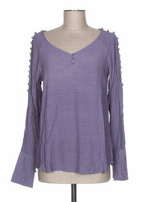 Blouse manches longues manches longues violet REDSOUL femme