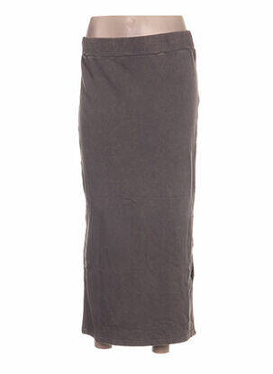 Jupe longue taille élastique gris REDSOUL femme