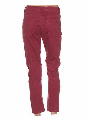 Pantalon slim taille basse taille basse rouge REDSOUL femme