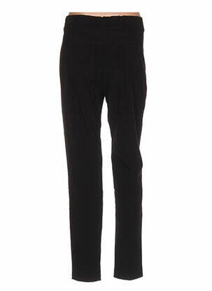 Pantalon droit taille élastique noir MARYLEY femme