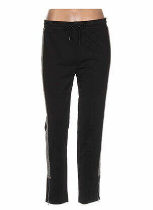 Pantalon droit taille élastique noir REDSOUL femme