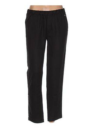 Pantalon droit taille élastique noir REDSOUL femme