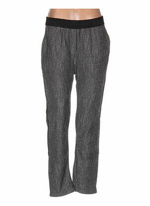 Pantalon droit taille élastique noir REDSOUL femme